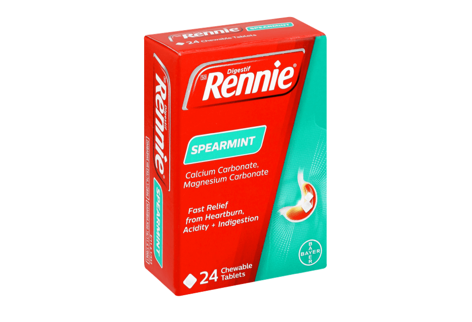 Rennie Spearmint for Heartburn and Indigestion Symptoms